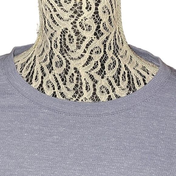 J JILL  Tunic‎ Top Blue M Casual Warm Comfort Lightweight contemporary mature - Picture 2 of 6